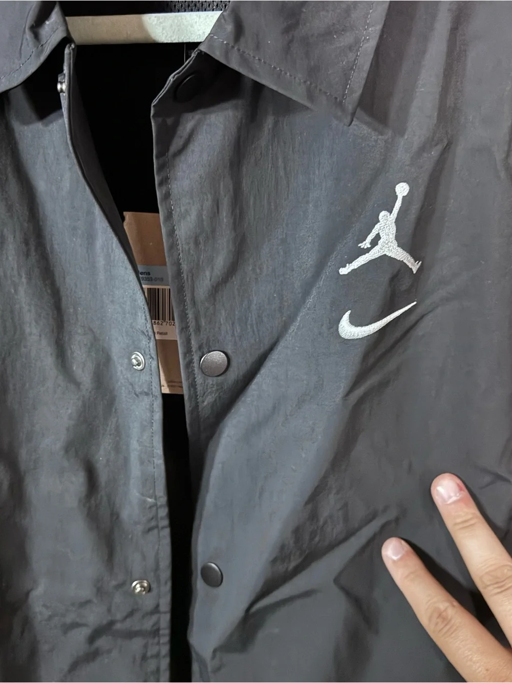 Men's Black Nike Jordan Sports Jacket Size Medium‎ NWT